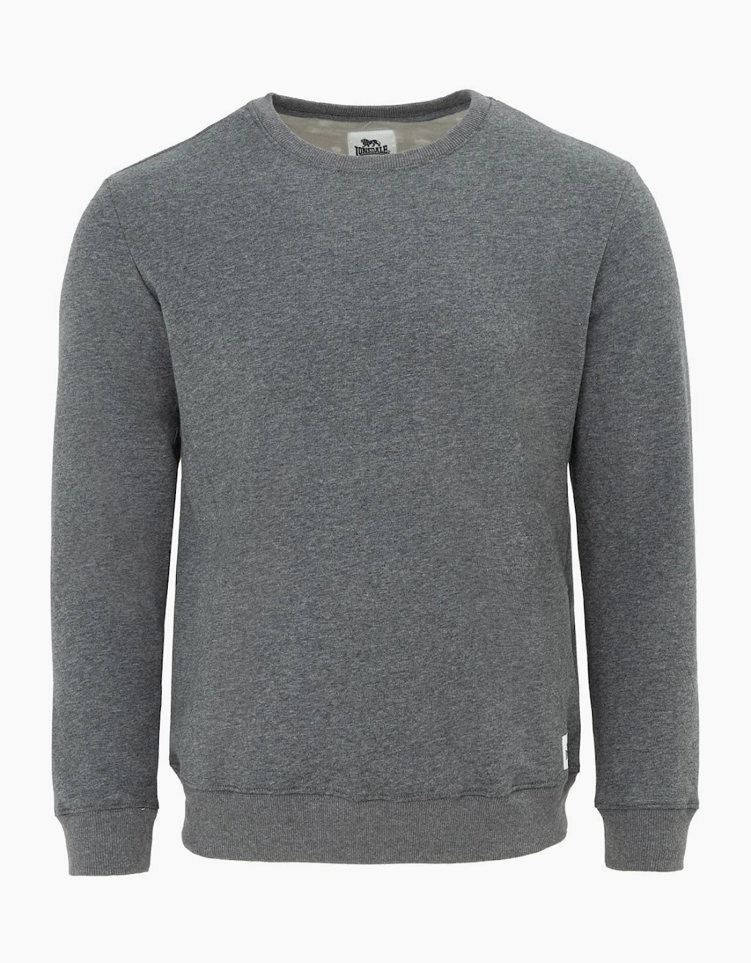Lonsdale Men's Grey Regular Fit Long Sleeve Crew Neck Sweatshirt - Size: 40