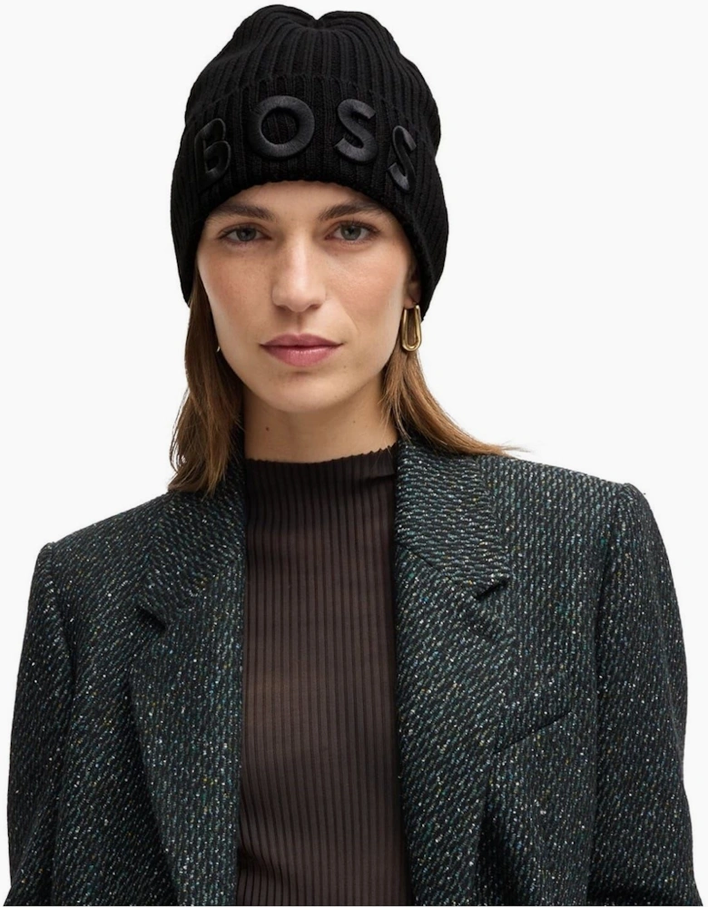 Logo Embossed Lara Beanie