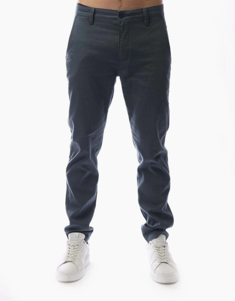 Solid Patterned Slim Chinos