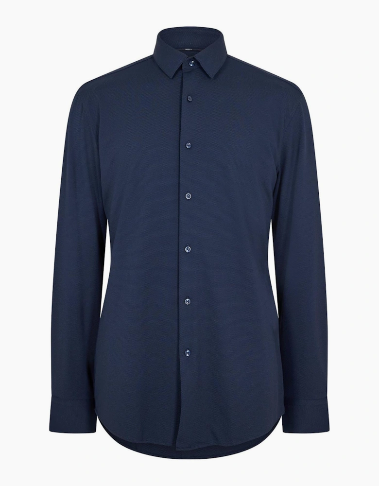 Point Collar Long Sleeve Oxford Shirt