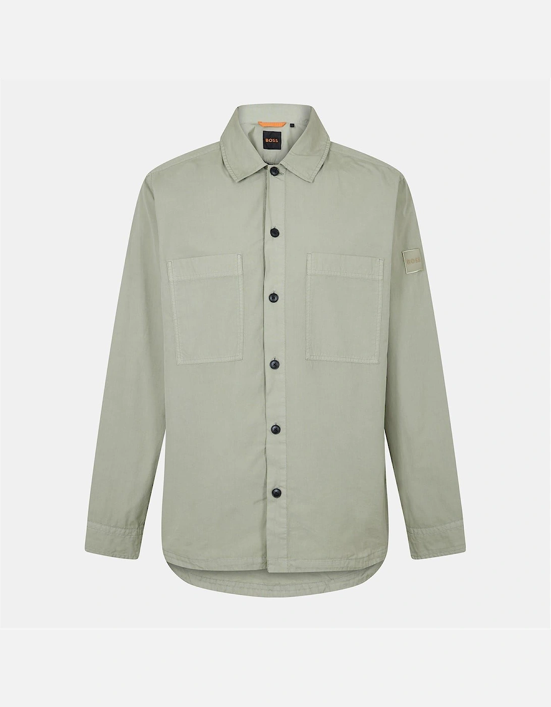 Solid Patterned Shirt Collared Shirt Jacket, 2 of 1