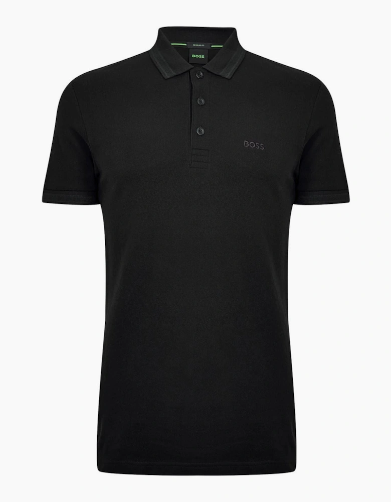 Green Paddy Polo Shirt With Contrast Tipping
