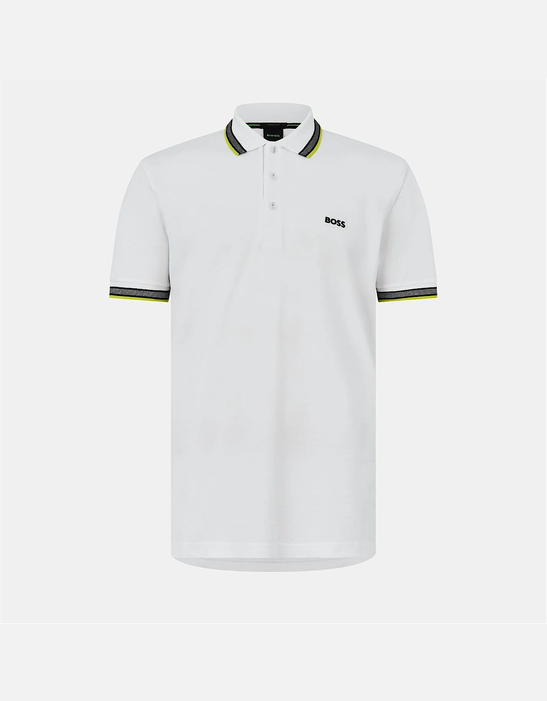 Green Paddy Polo Shirt With Contrast Tipping