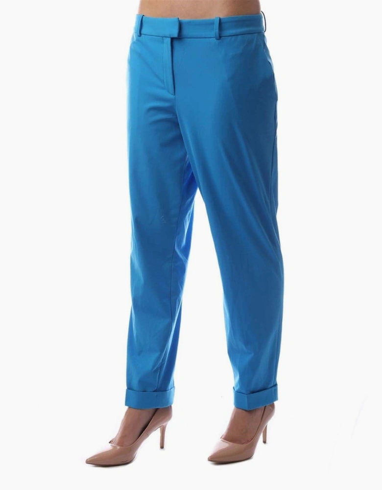 Solid Patterned Straight Chinos