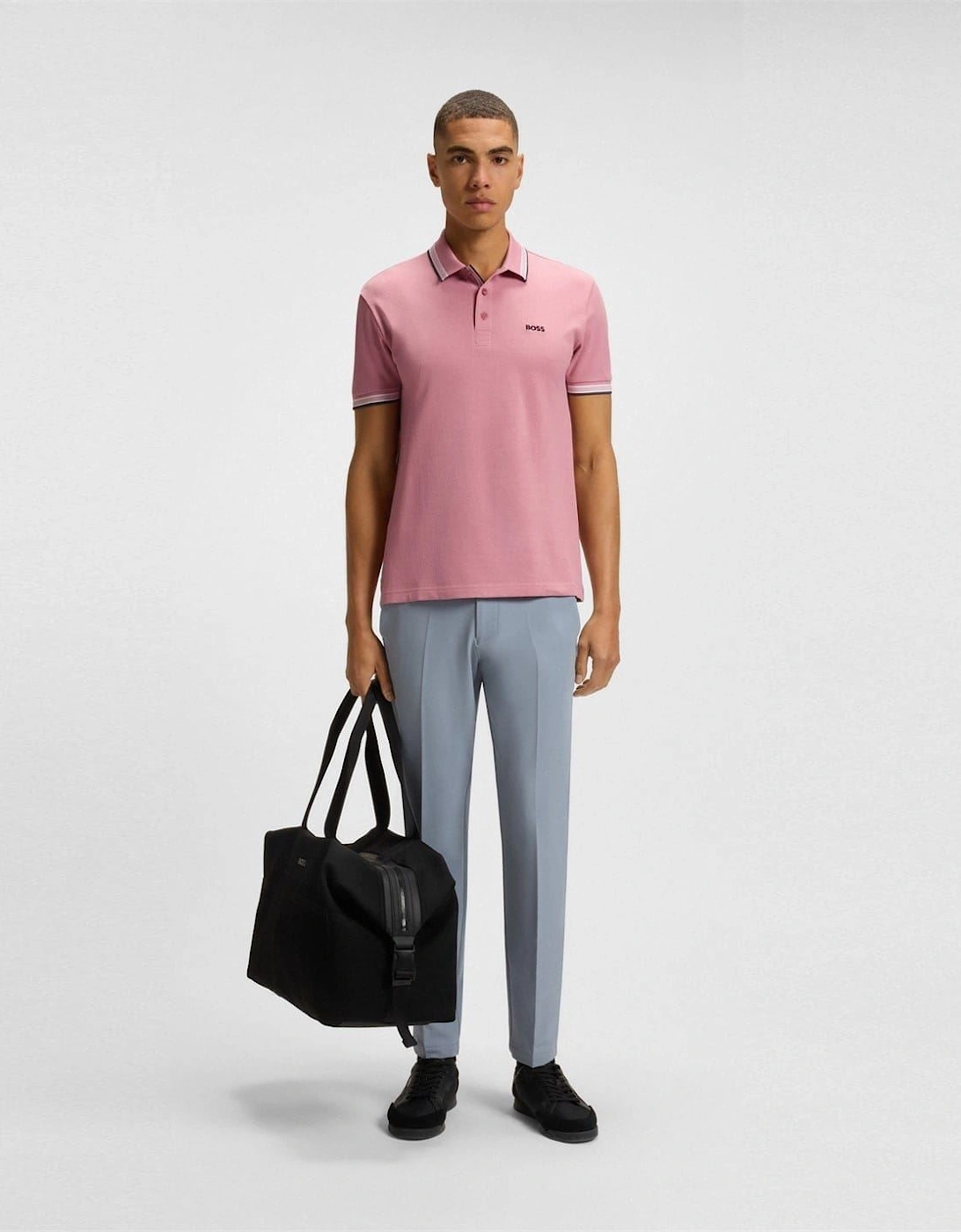 Green Paddy Polo Shirt With Contrast Tipping