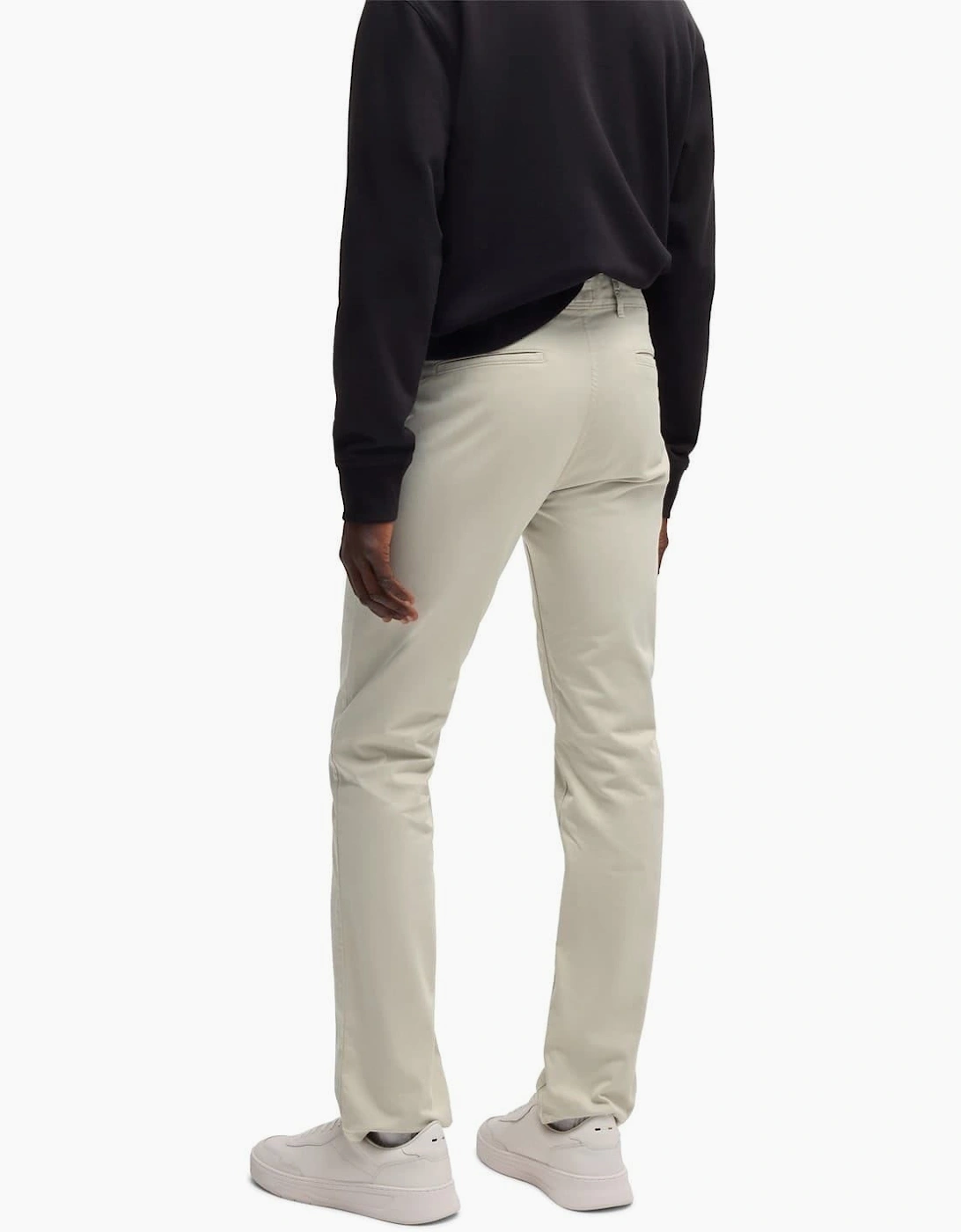 Solid Patterned Slim Chinos