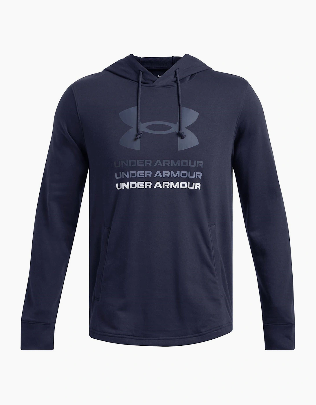 Under Armour Men's Blue Rival Terry Graphic Hood - Size: 36