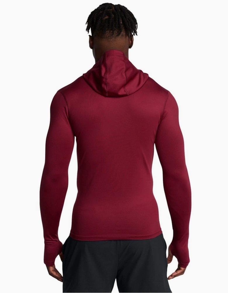Hooded Neck Long Sleeve Thumb Hole Sweatshirt