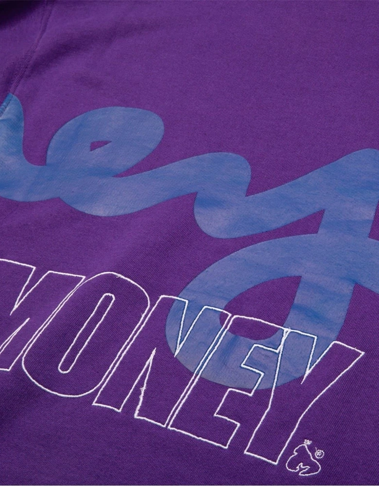 Stencil Block Printed Logo Crew Neck Sweatshirt