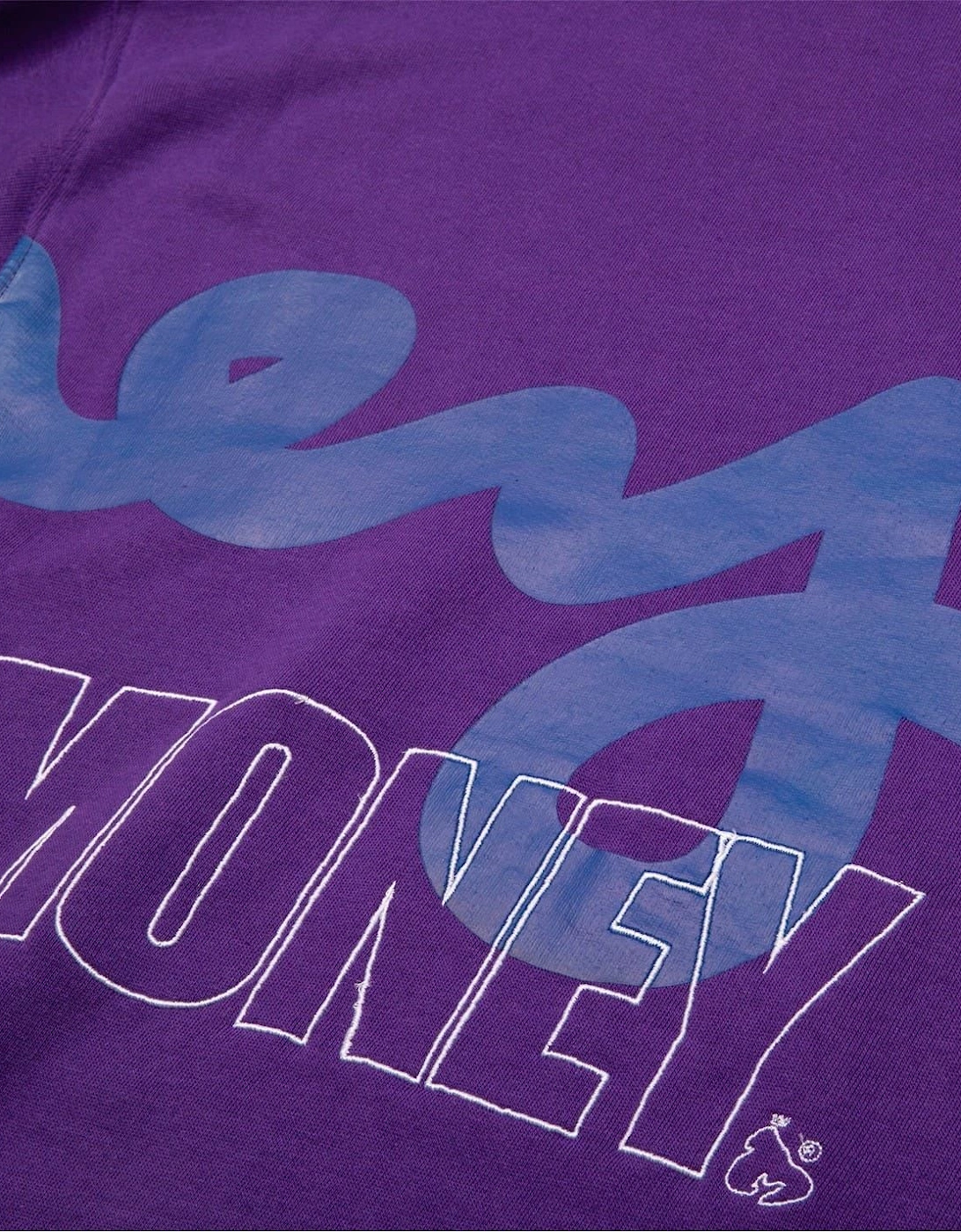 Stencil Block Printed Logo Crew Neck Sweatshirt