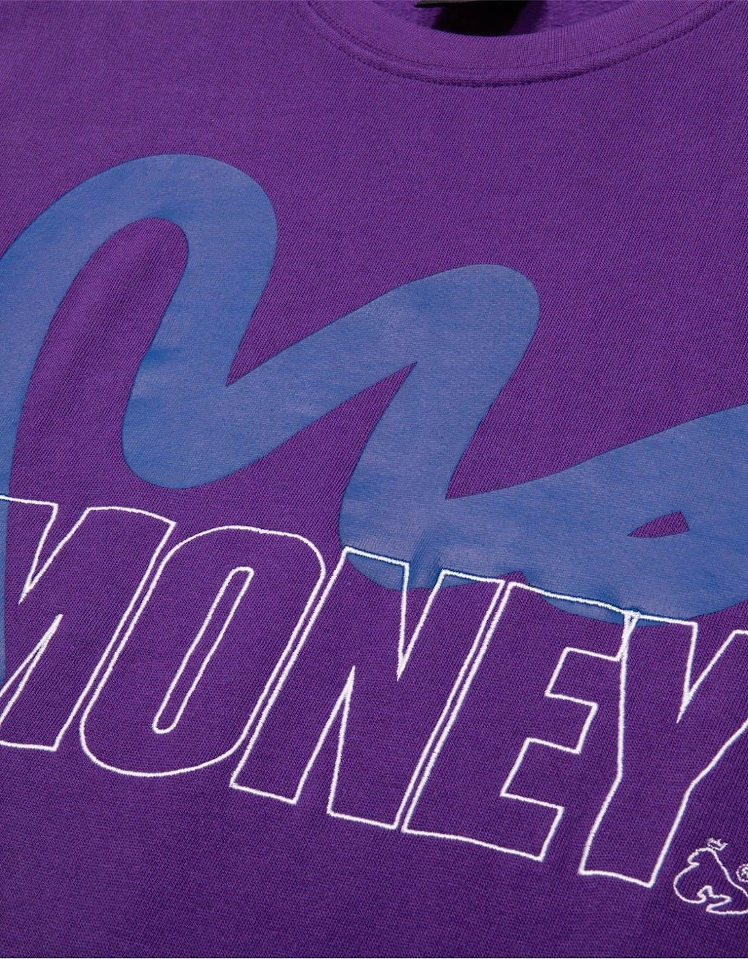 Stencil Block Printed Logo Crew Neck Sweatshirt