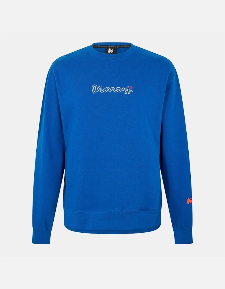 Drop Sig Printed Logo Crew Neck Sweatshirt