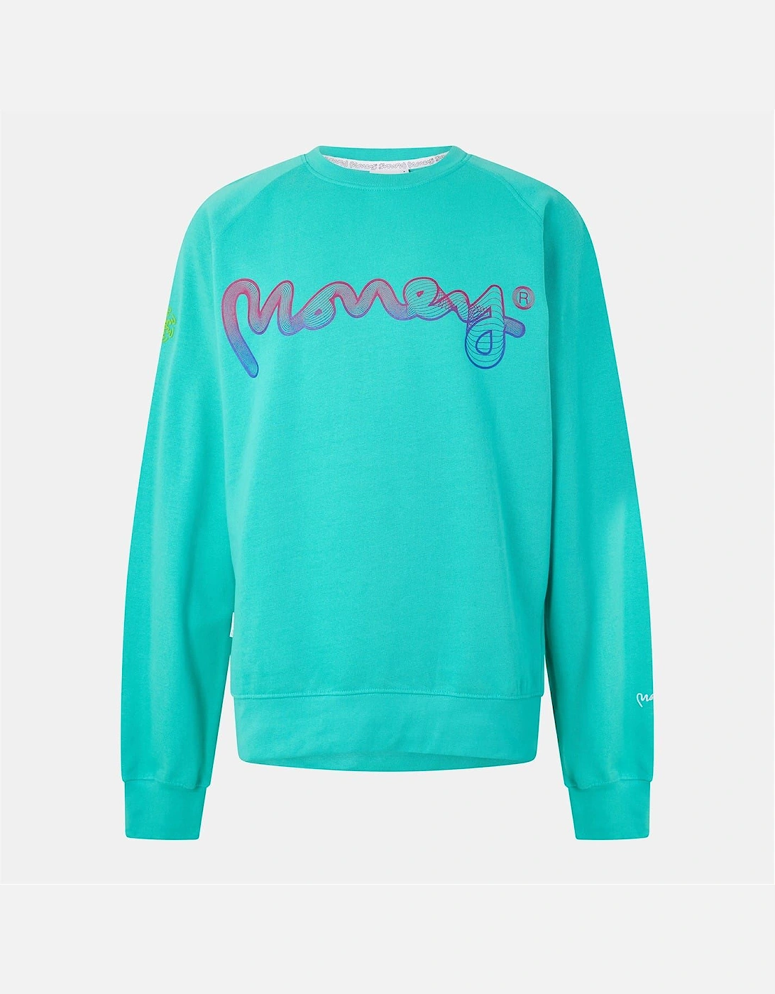 Flow Lettering Raglan Sleeve Sweatshirt
