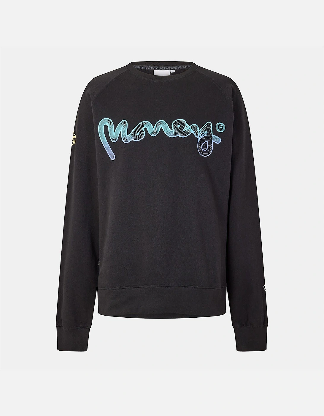 Flow Lettering Raglan Sleeve Sweatshirt