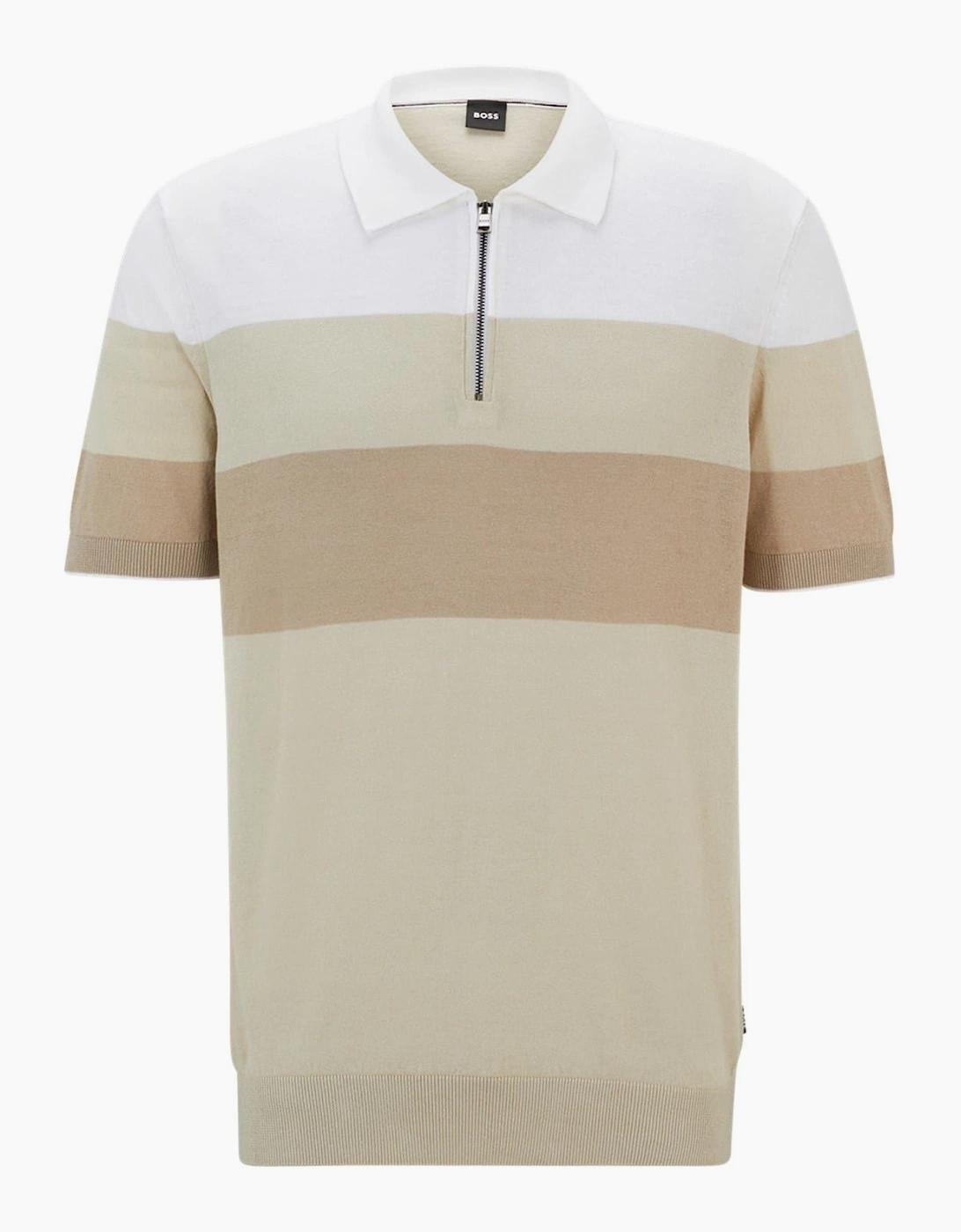 Zip Neck Collared Short Sleeve Shirt, 6 of 5