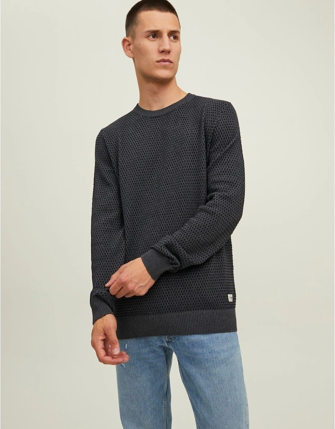 Regular Fit Knit Long Sleeve Sweater