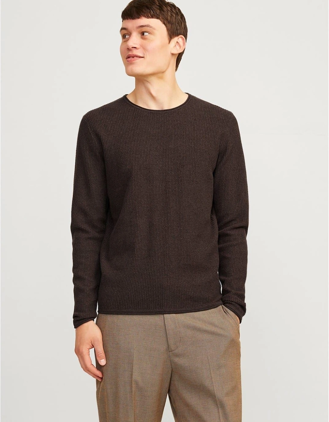 Knit Crew Neck Regular Fit Sweater