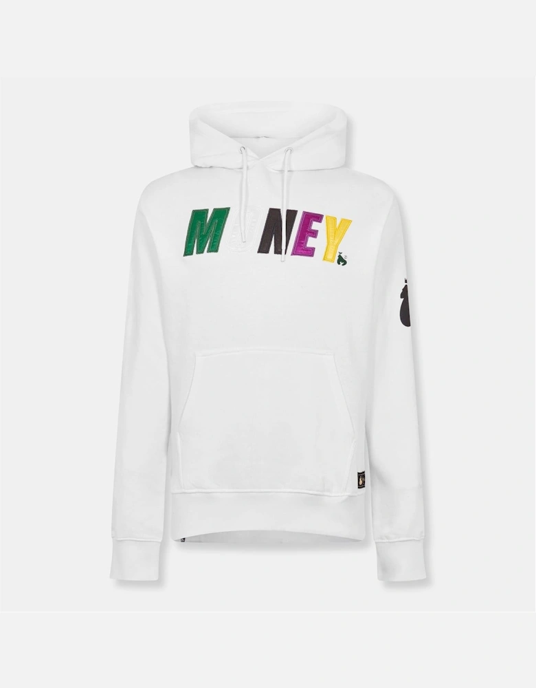 Embroidered Hooded Neck Long Sleeve Sweatshirt