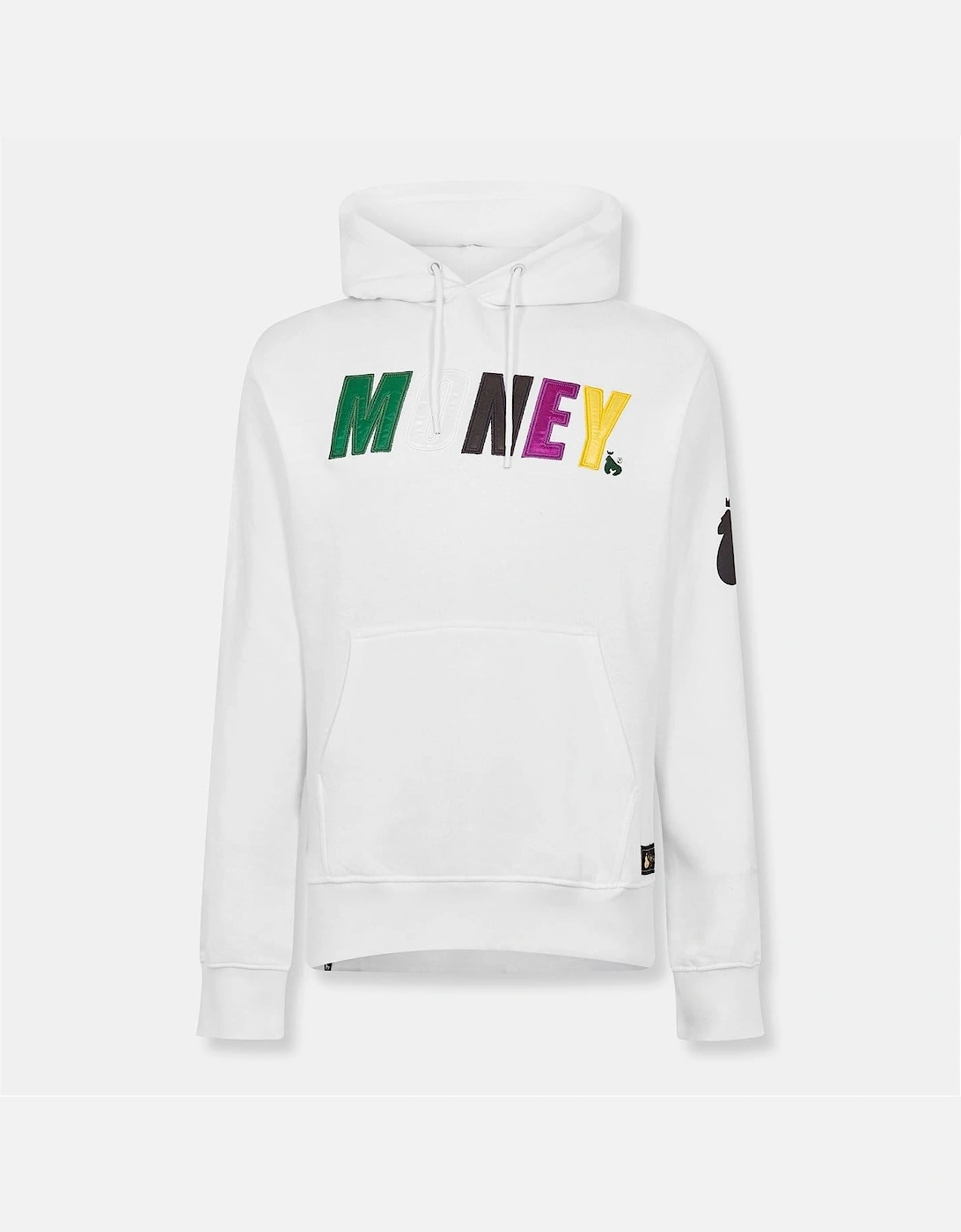 Embroidered Hooded Neck Long Sleeve Sweatshirt