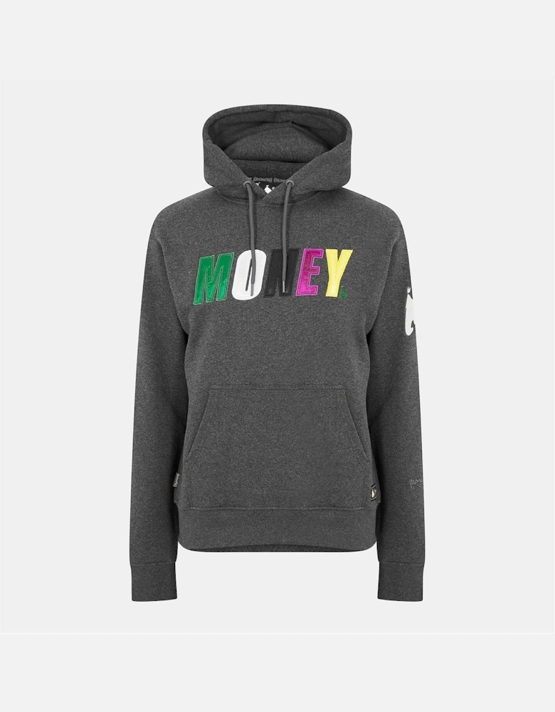Embroidered Hooded Neck Long Sleeve Sweatshirt