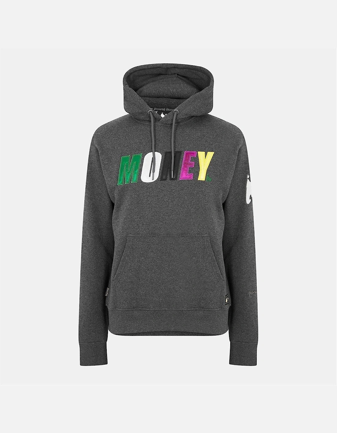 Embroidered Hooded Neck Long Sleeve Sweatshirt