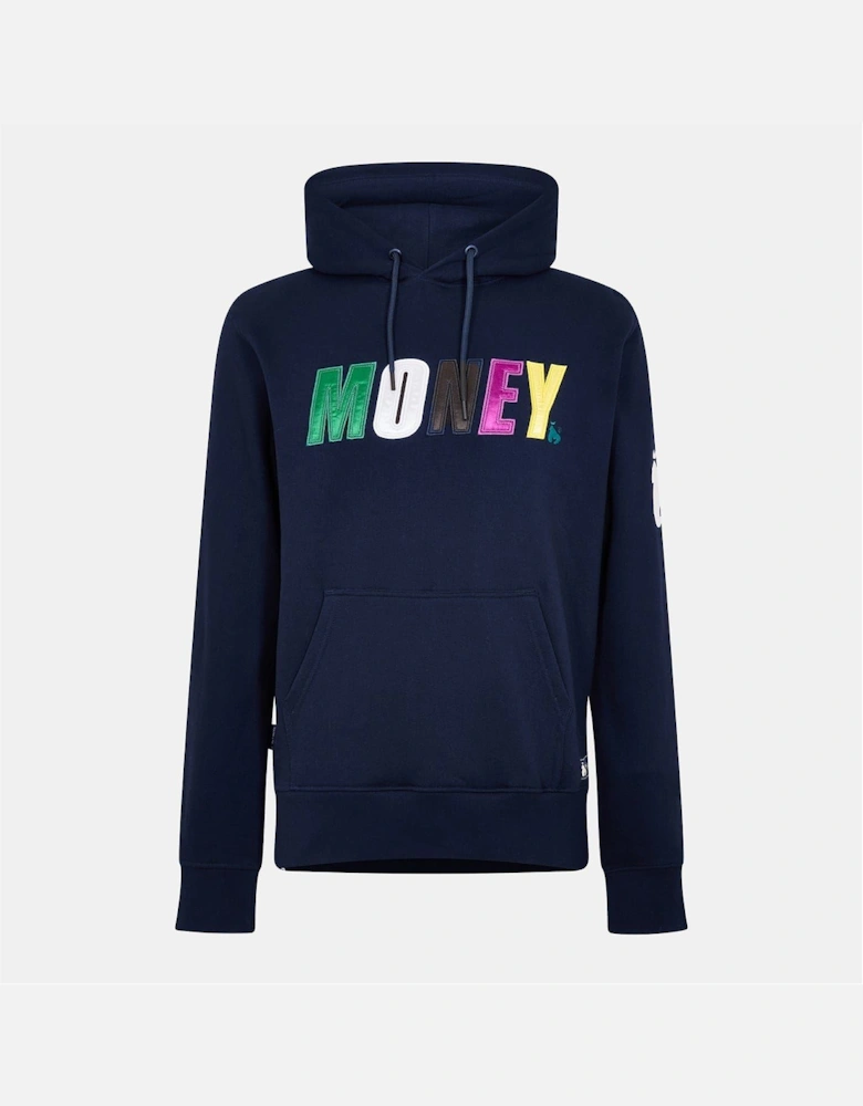 Embroidered Hooded Neck Long Sleeve Sweatshirt