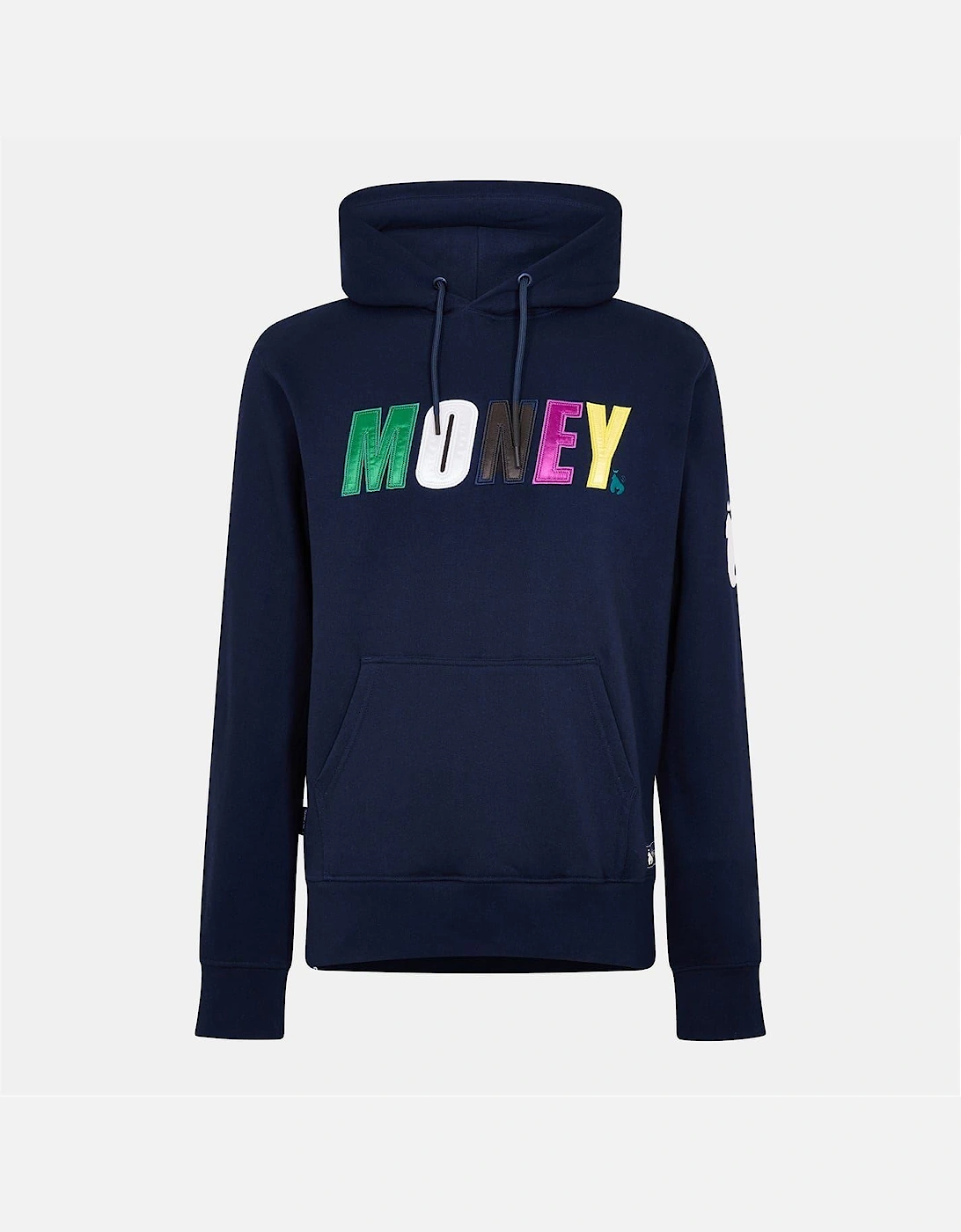 Embroidered Hooded Neck Long Sleeve Sweatshirt
