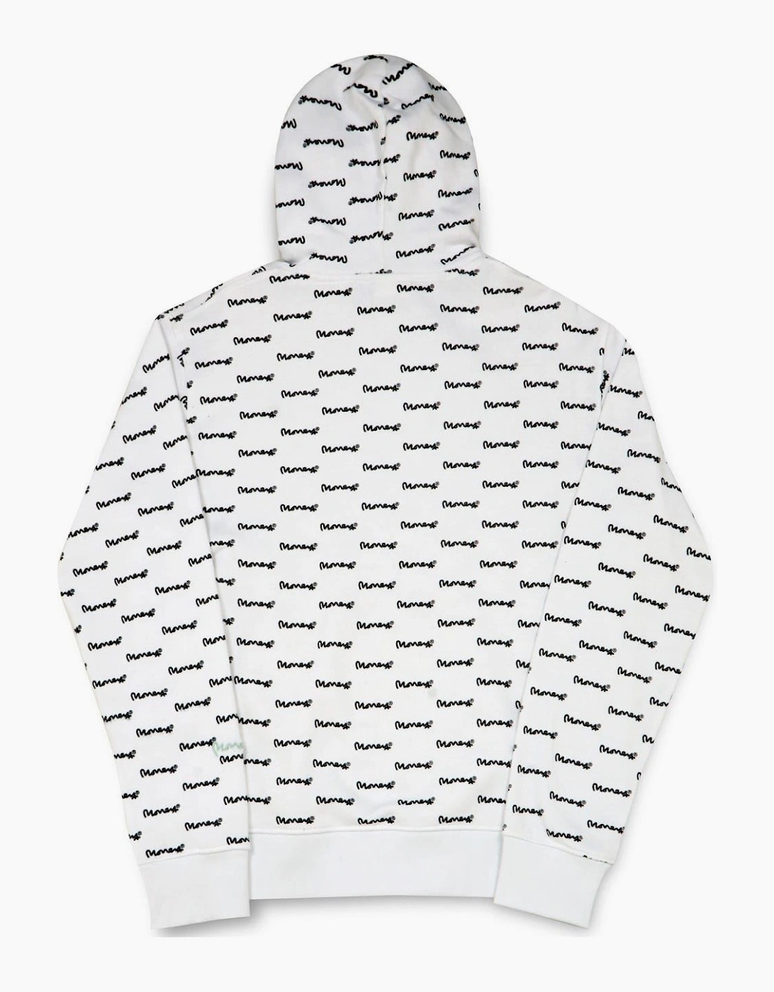 Signature Print Hooded Long Sleeve Sweatshirt
