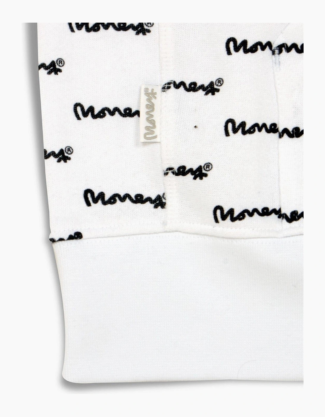 Signature Print Hooded Long Sleeve Sweatshirt