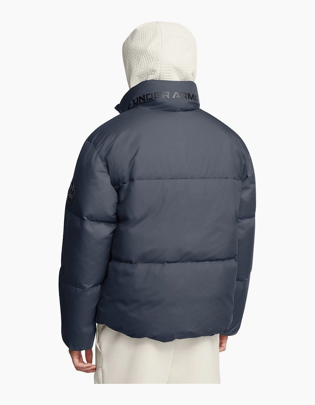 Solid Patterned Down Puffer Jacket