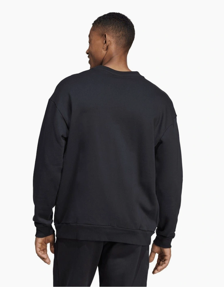Crew Neck Drop Shoulder Long Sleeve Sweatshirt