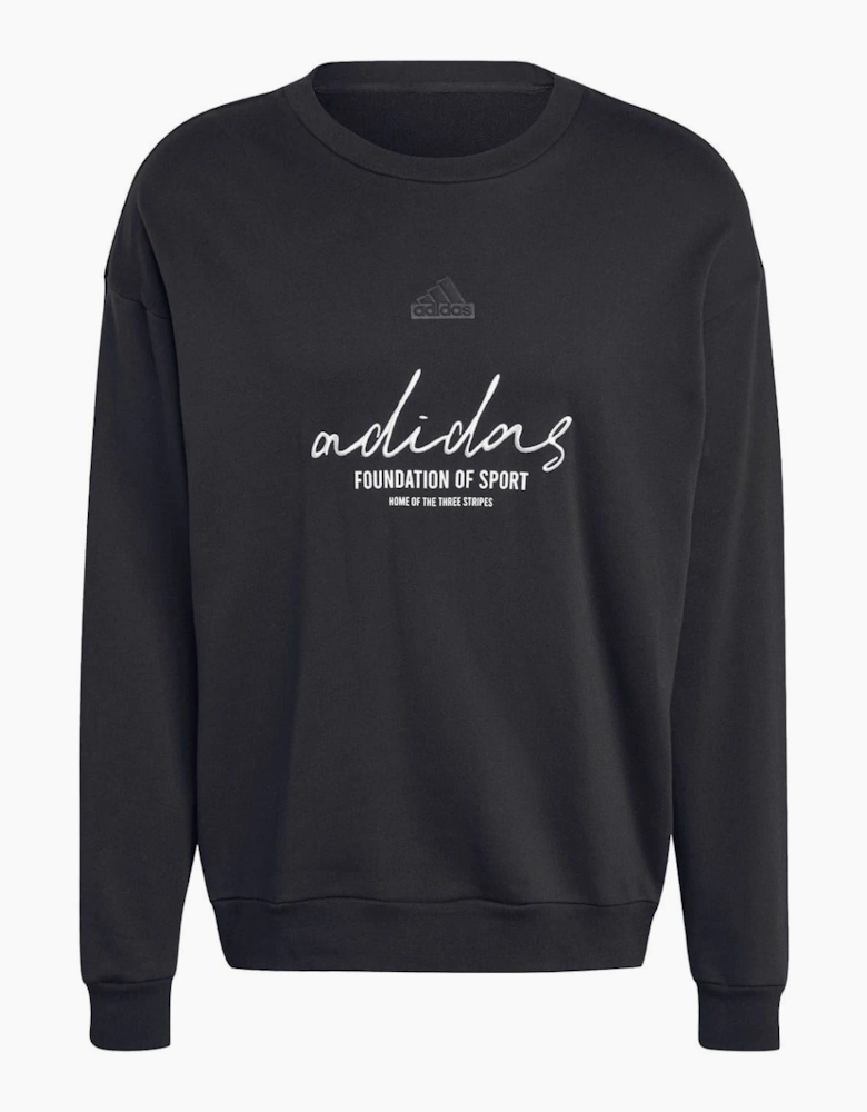 Crew Neck Drop Shoulder Long Sleeve Sweatshirt