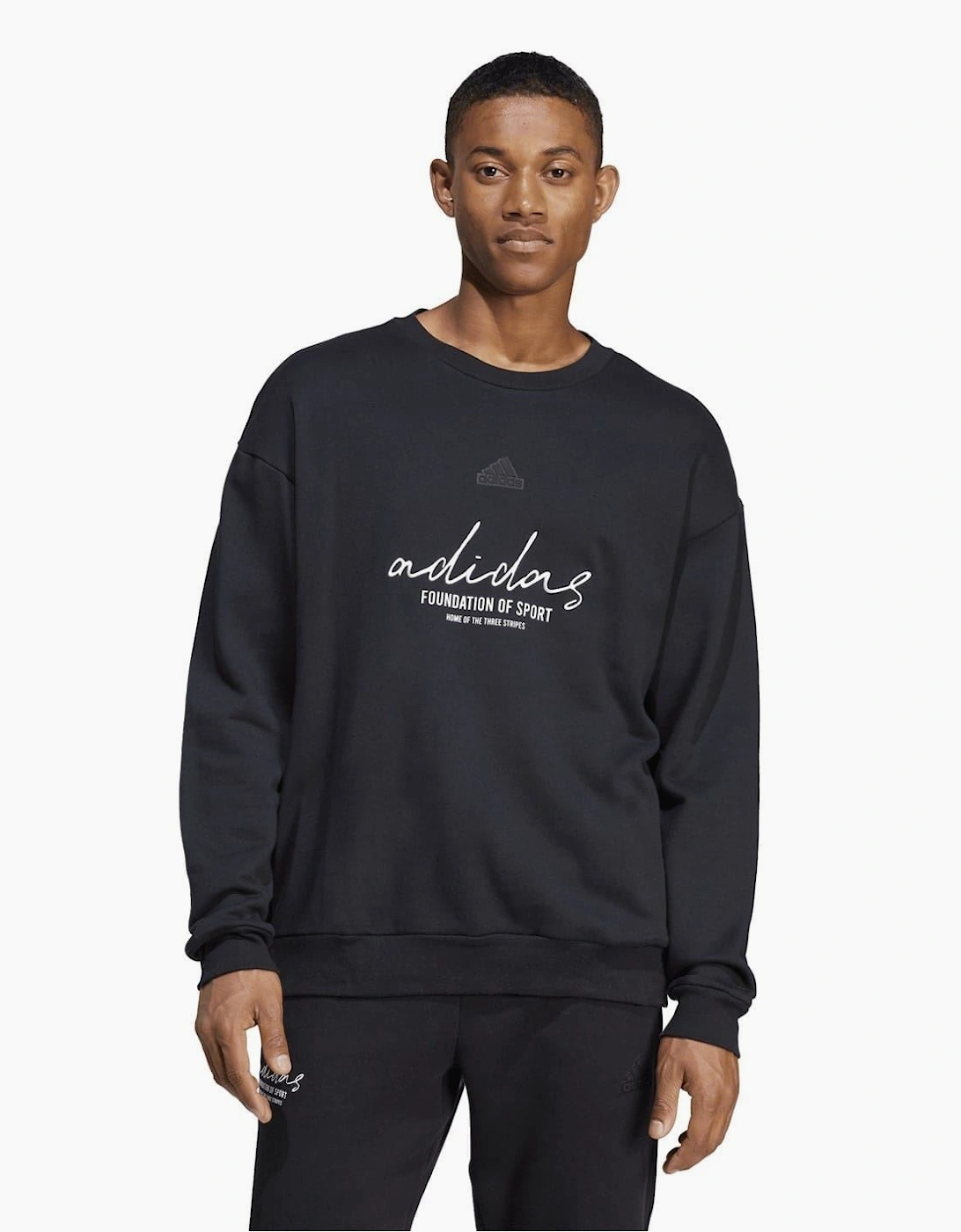 Crew Neck Drop Shoulder Long Sleeve Sweatshirt