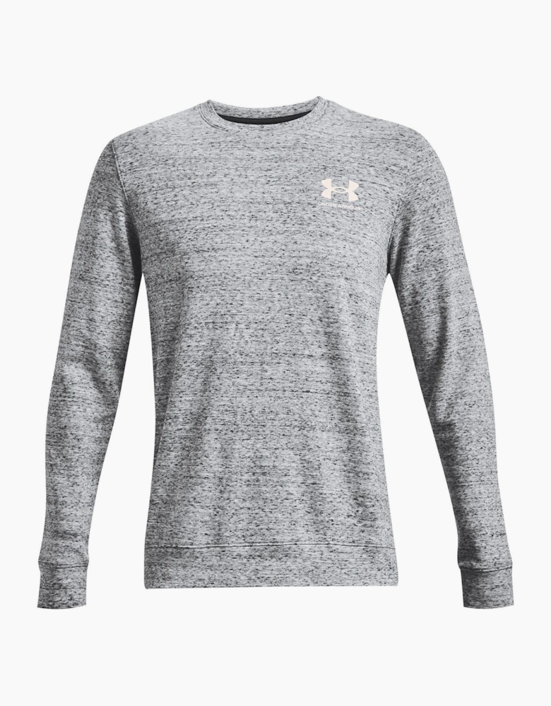 Mens Armour Rival Terry Crew Sweater
