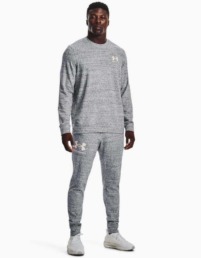 Mens Armour Rival Terry Crew Sweater