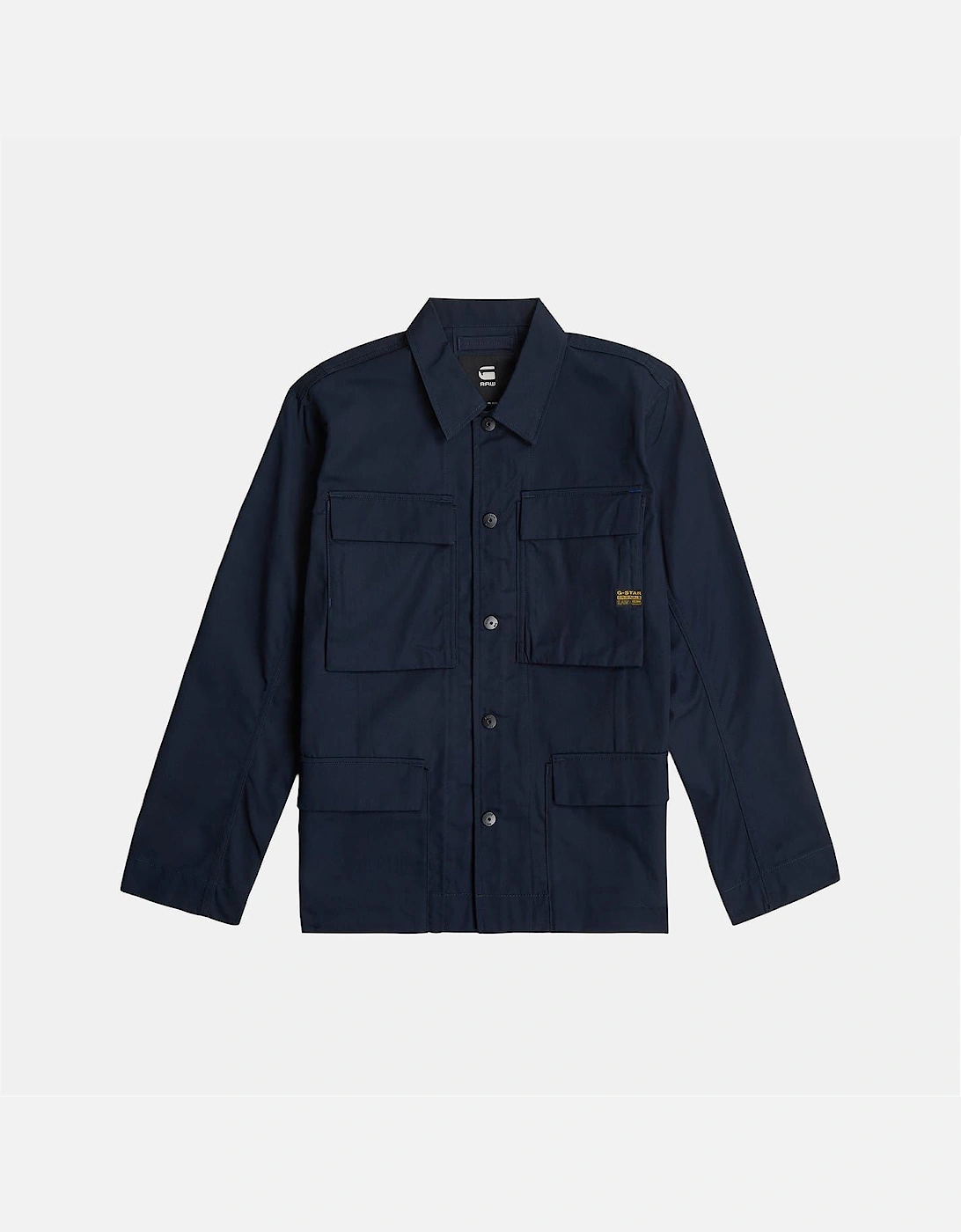Solid Patterned Overshirt with Flap Pocket, 6 of 5