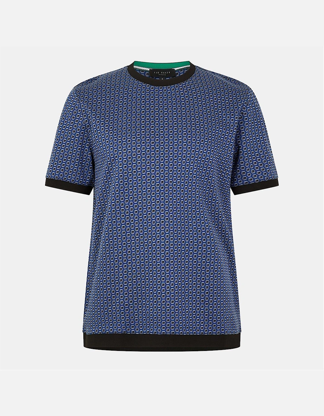 Regular Fit Geographic Print Crew Neck T-Shirt