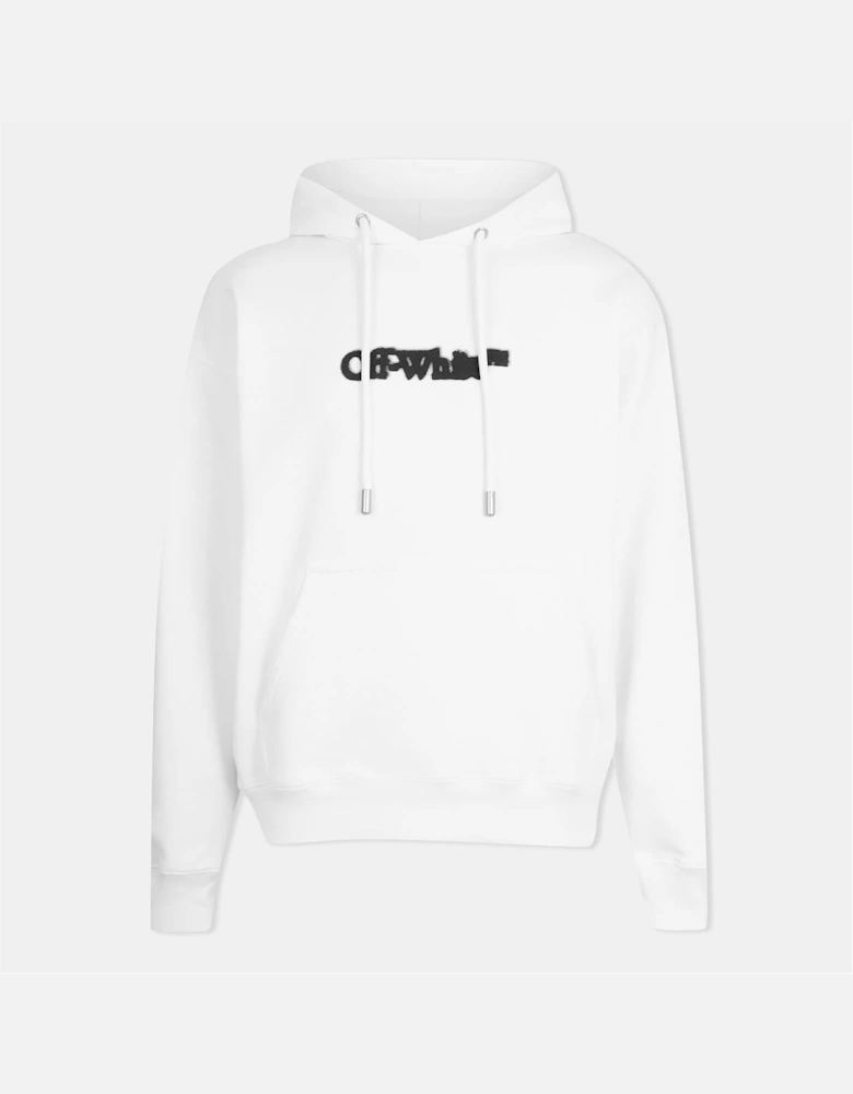 Embroidered Hooded Neck Long Sleeve Sweatshirt