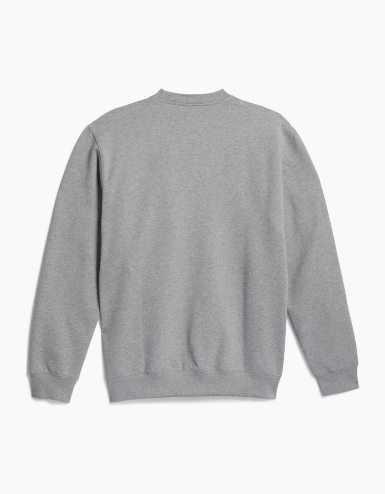 Arched Lettering Regular Fit Long Sleeve Sweatshirt