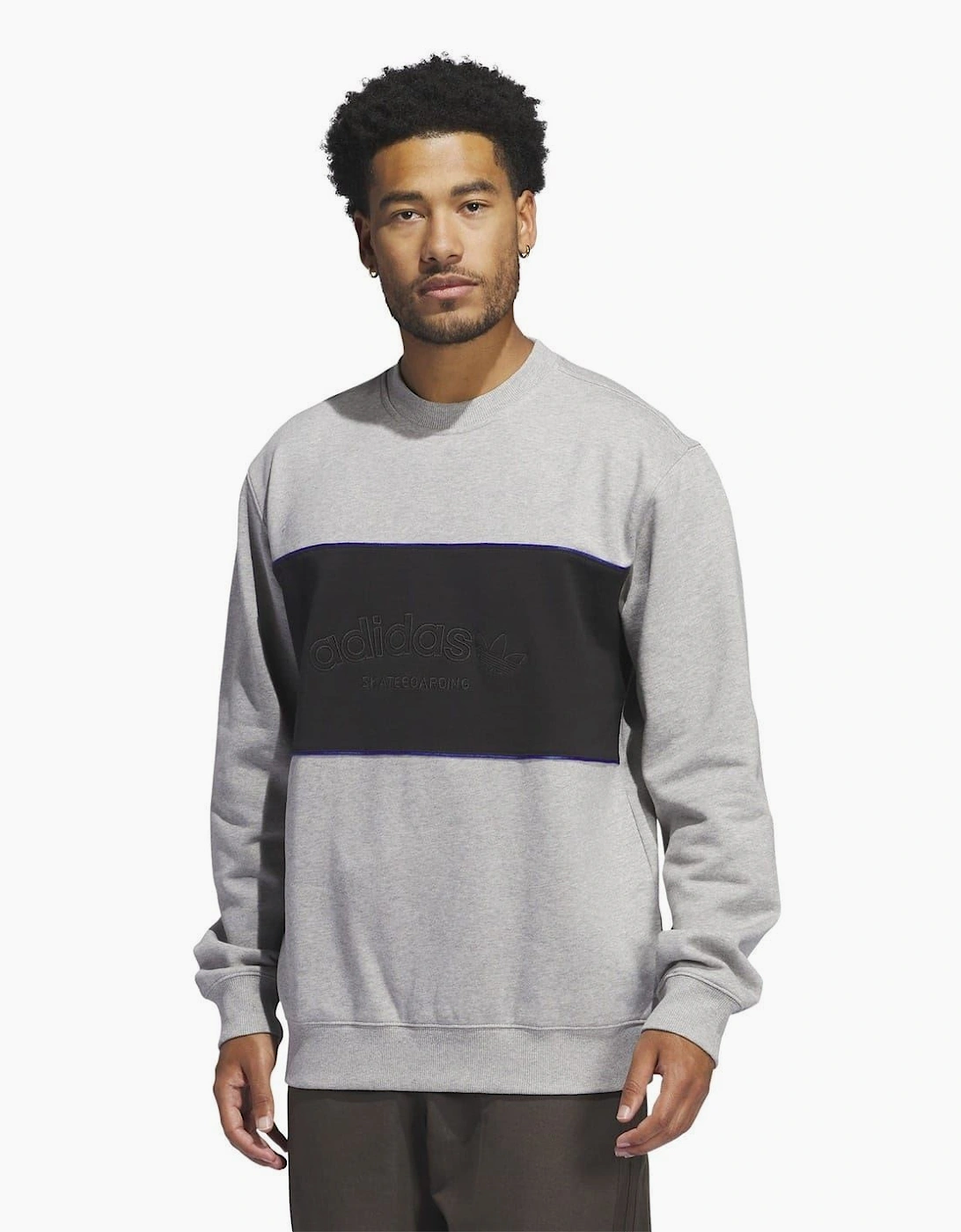 Arched Lettering Regular Fit Long Sleeve Sweatshirt