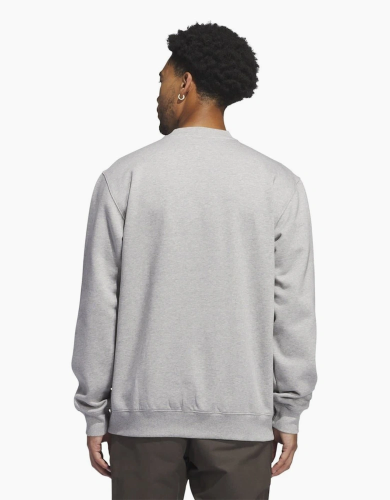 Arched Lettering Regular Fit Long Sleeve Sweatshirt
