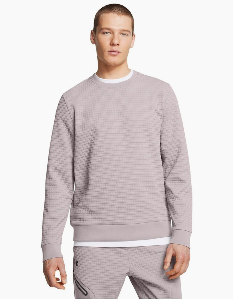 Unstoppable Crew Neck Ribbed Collar Long Sleeve Sweater