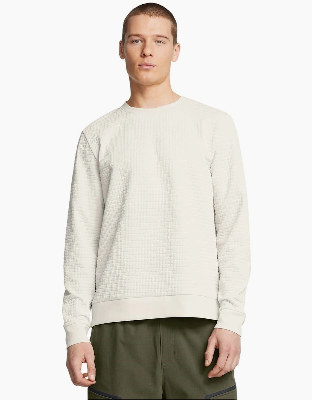 Unstoppable Crew Neck Ribbed Collar Long Sleeve Sweater