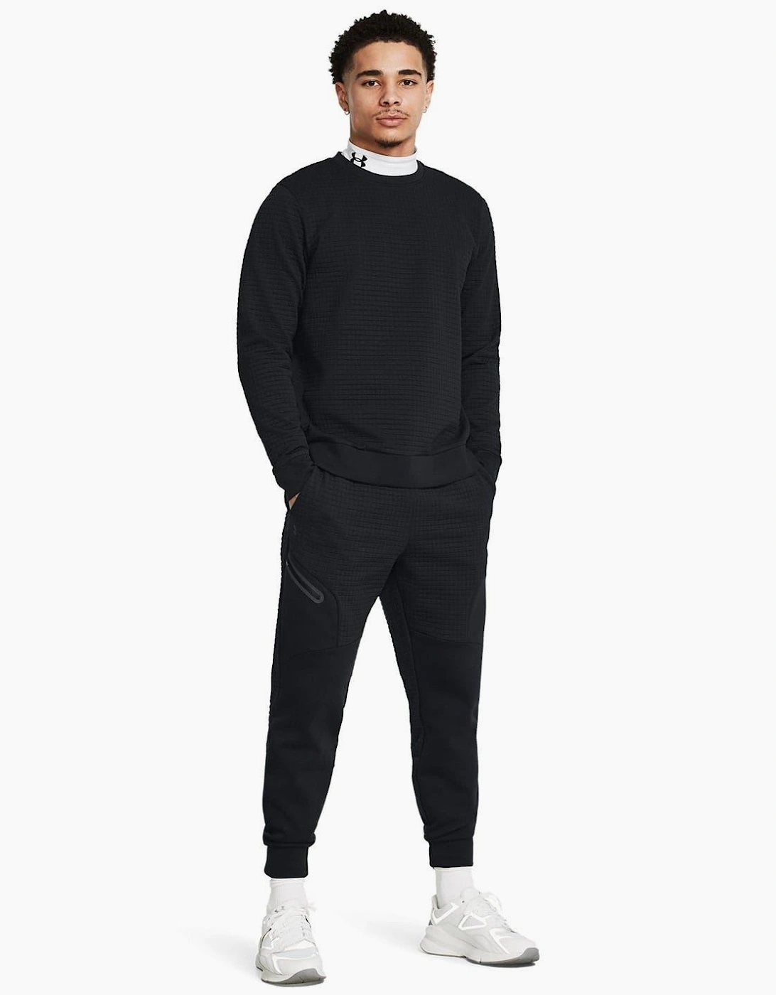 Unstoppable Crew Neck Ribbed Collar Long Sleeve Sweater