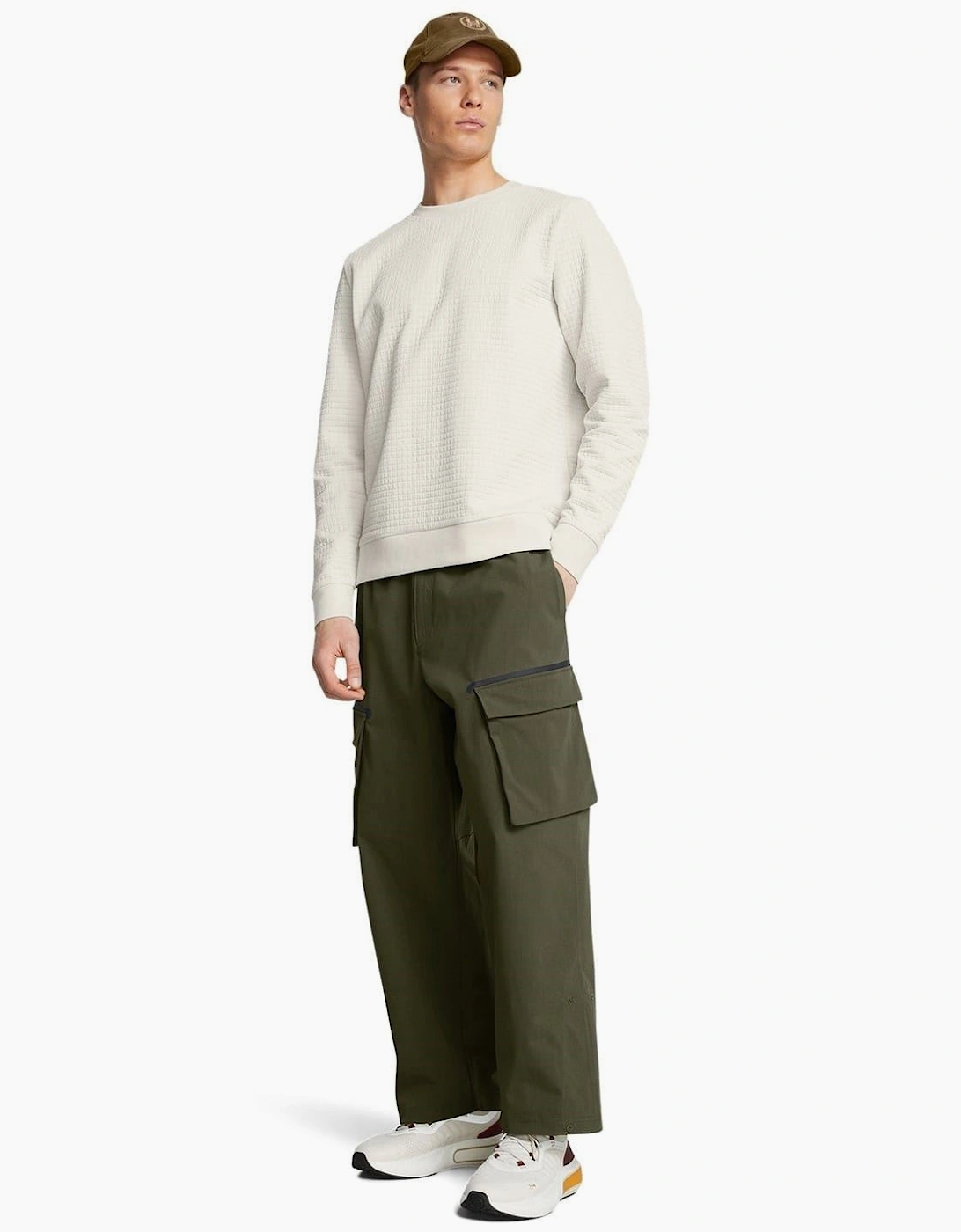 Unstoppable Crew Neck Ribbed Collar Long Sleeve Sweater