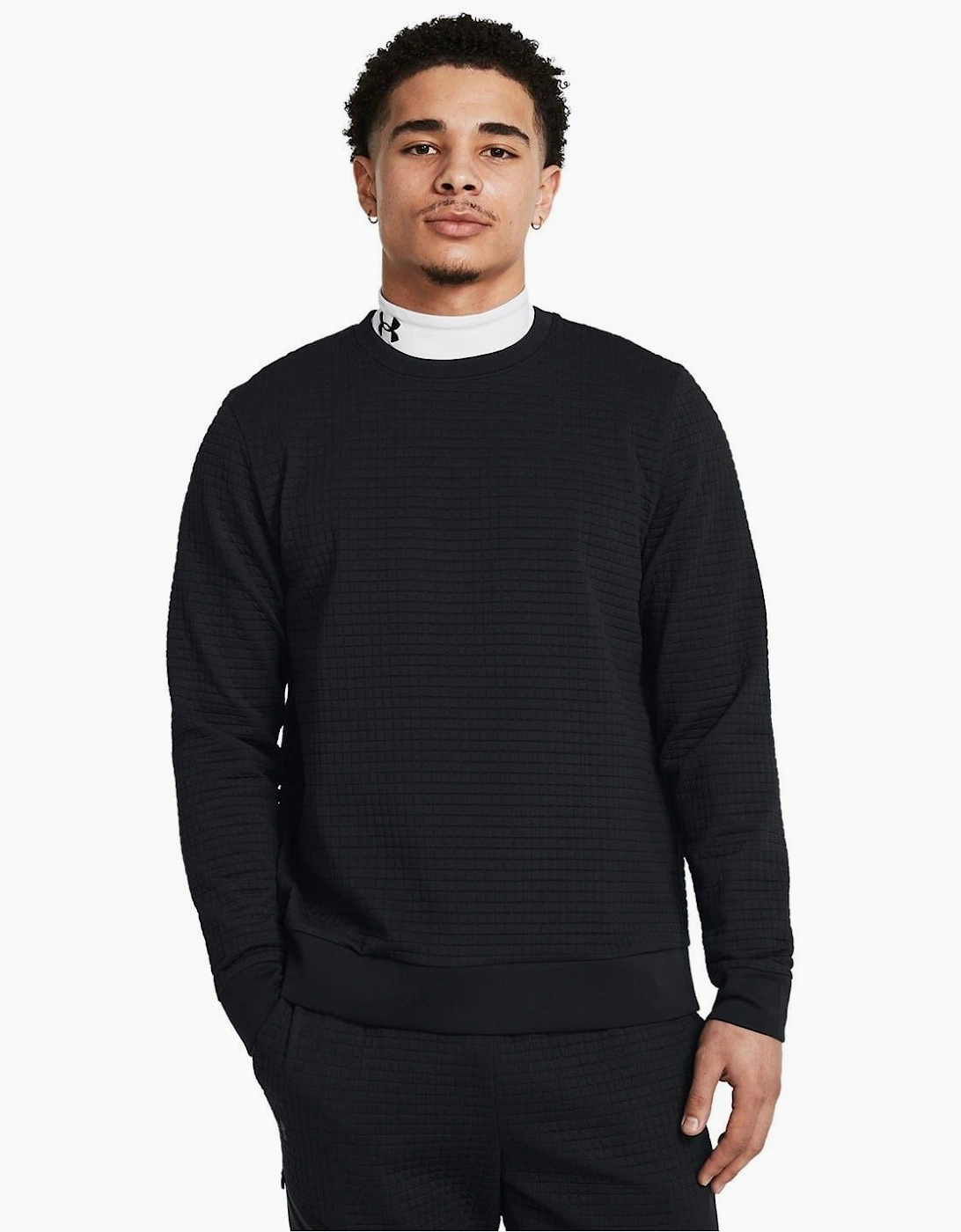 Unstoppable Crew Neck Ribbed Collar Long Sleeve Sweater