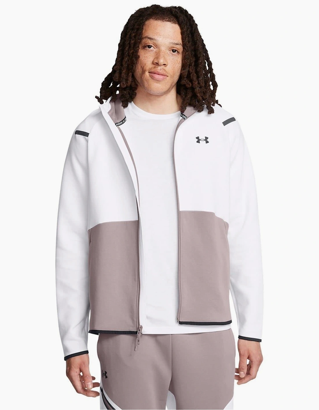 Unstoppable Hooded Ribbed Cuff Sweat Jacket