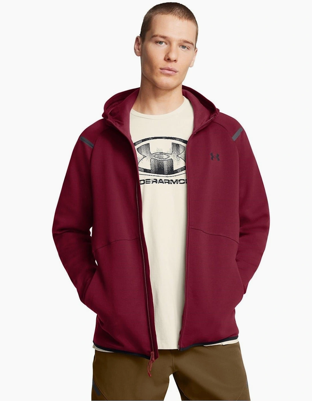 Unstoppable Hooded Ribbed Cuff Sweat Jacket