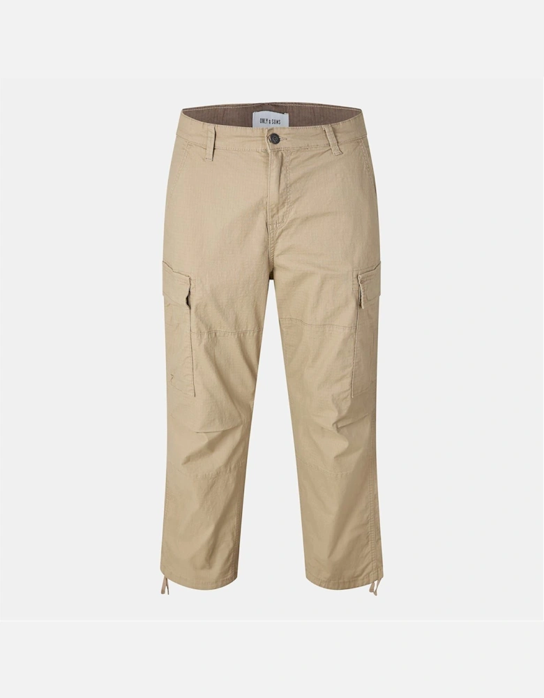 Solid Patterned Straight Combat Pants