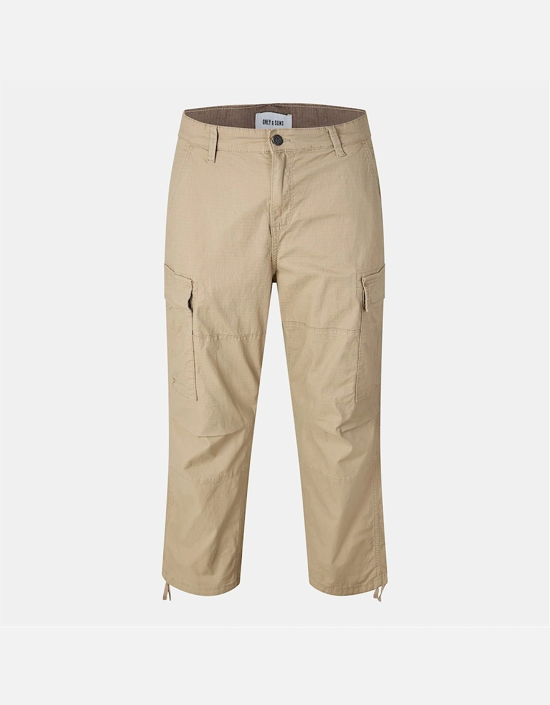 Solid Patterned Straight Combat Pants